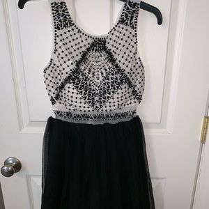 Mini beaded prom dress